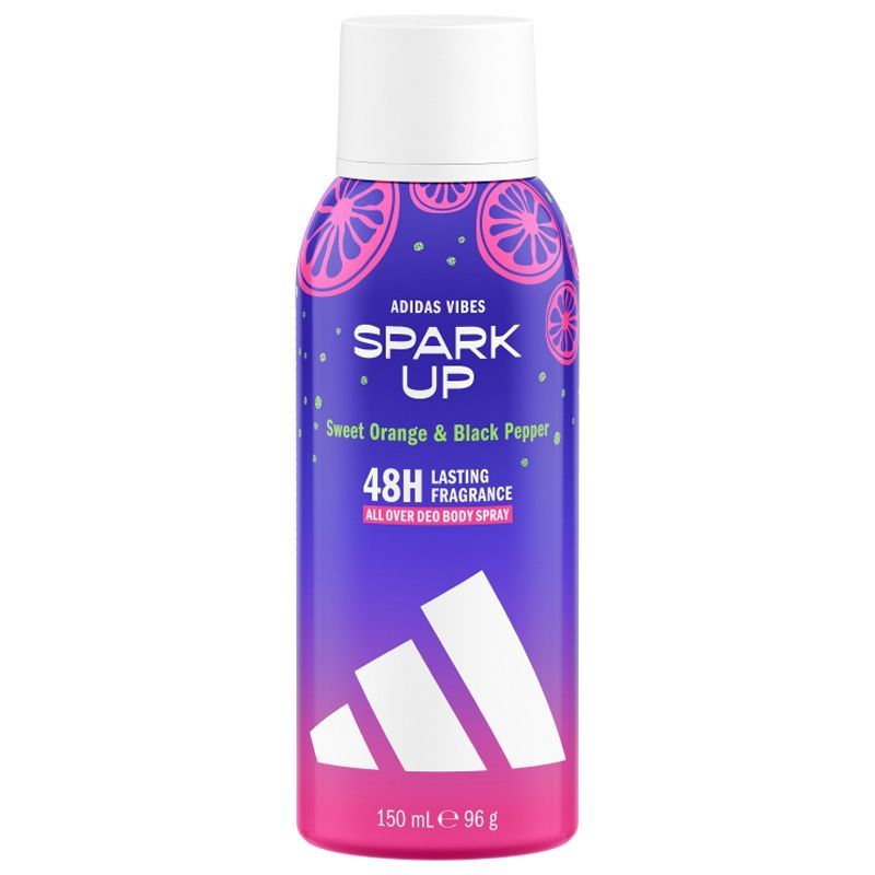 อาดิดาสบอดี้สเปรย์ไวบส์สปาร์คอัพดิโอ 150มล. Adidas Vibes Spark Up Deo Body Spray 150ml. [หมายเลขบาร์โค้ด 3616305924629]