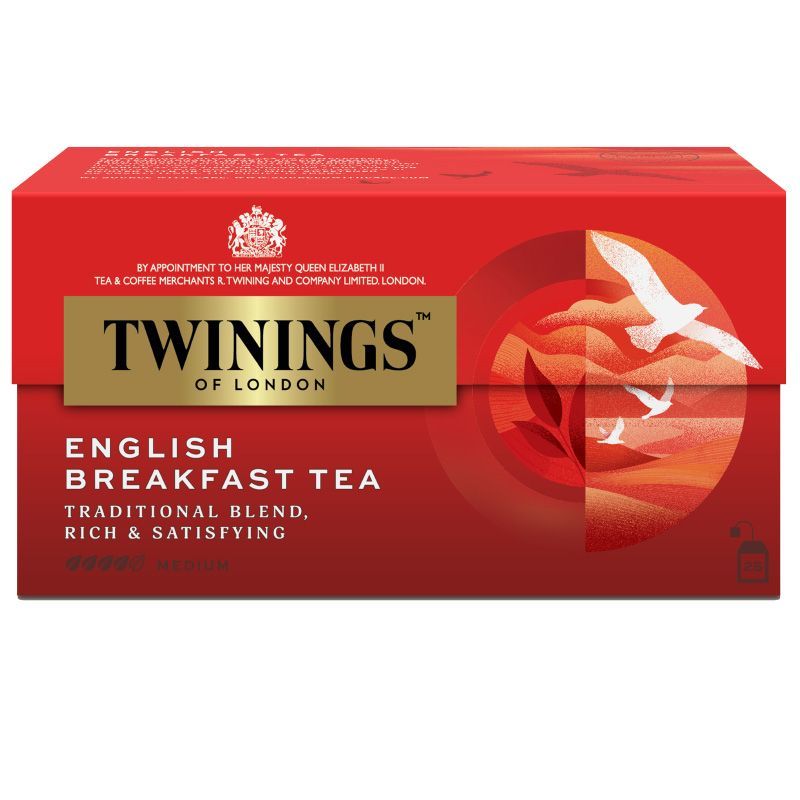 ทไวนิงส์ชาอิงลิชเบรคฟาสต์ 2กรัม แพค 25 Twinings Tea English Breakfast 2g. Pack 25 [หมายเลขบาร์โค้ด 0070177010775 ]