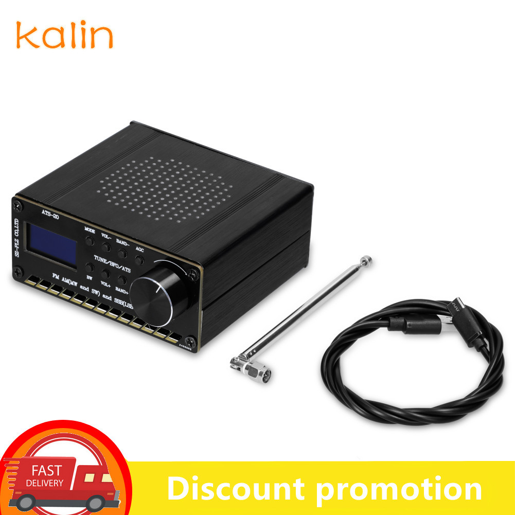 Kalin-th Kalin-th ATS-20 SI4735 Full Waveband เครื่องรับวิทยุ FM AM (MW & SW) SSB (LSB USB) ครอบคลุม