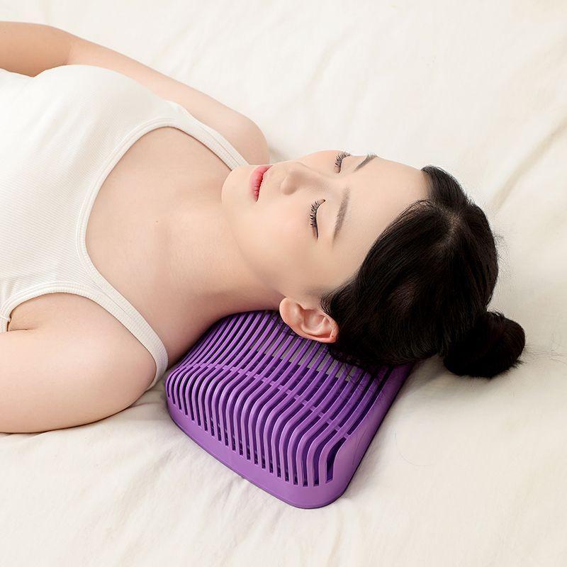 Newsmallbrains หมอนรองนอนแบบพกพาคอและเบาะรองหลังล้างทําความสะอาดได้กันน้ําเหมาะสําหรับงีบฤดูร้อนใช้ห