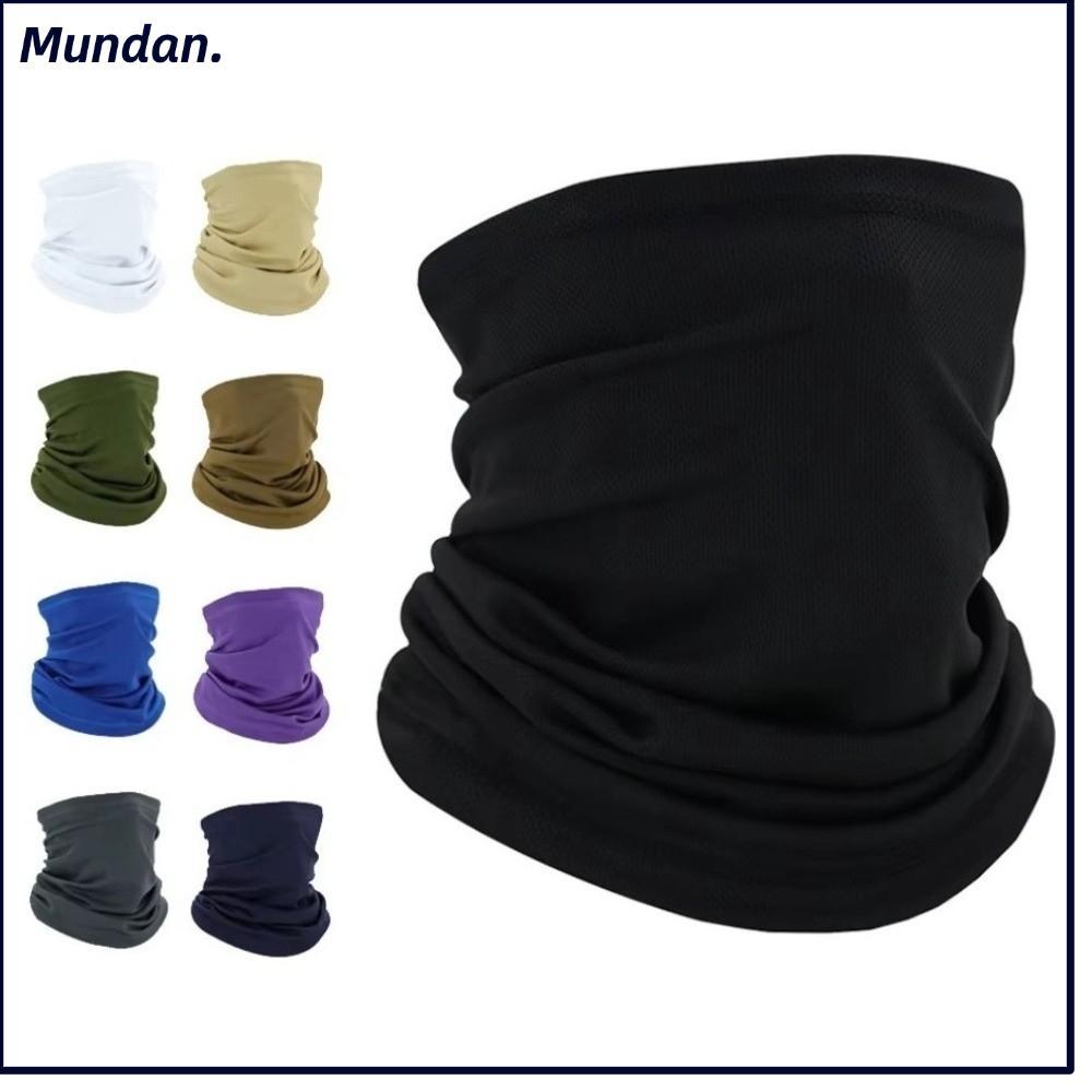 MUNDAN คอ Gaiter, Ice Feeling Sunscreen Tube Scarf, Multifunctional Elastic Breathable Quick-drying 
