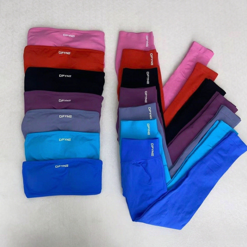 DFYNE สไตล์ใหม่ Tube Top Full Matt Super Soft Nylon Yoga Tube Top ยุโรปอเมริกันโยคะชุดโยคะ