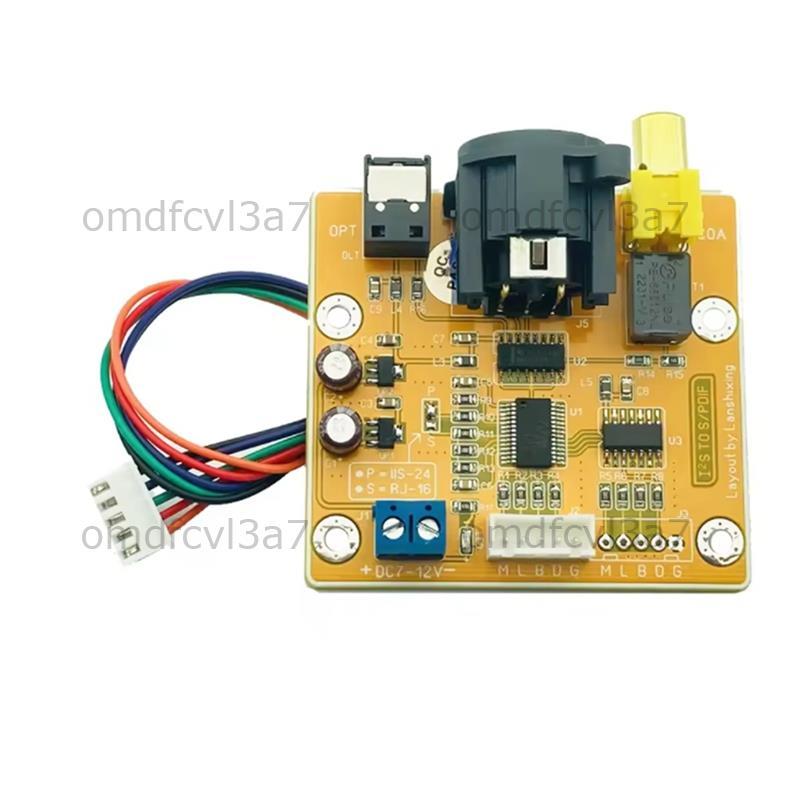 IIS to Coaxial Conversion Module -770 Nvarcher I2S/S/PDIF Optical USB Interface Output สําหรับอิตาลี