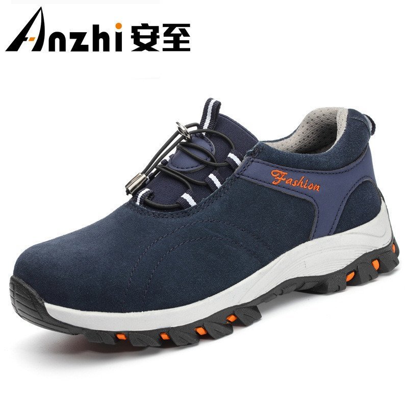 โรงงานขายตรงรองเท้าป้องกันแรงงานผู้ชาย Steel Toe Cap Anti-smashing Anti-piercing น้ํามันทน Acid-base