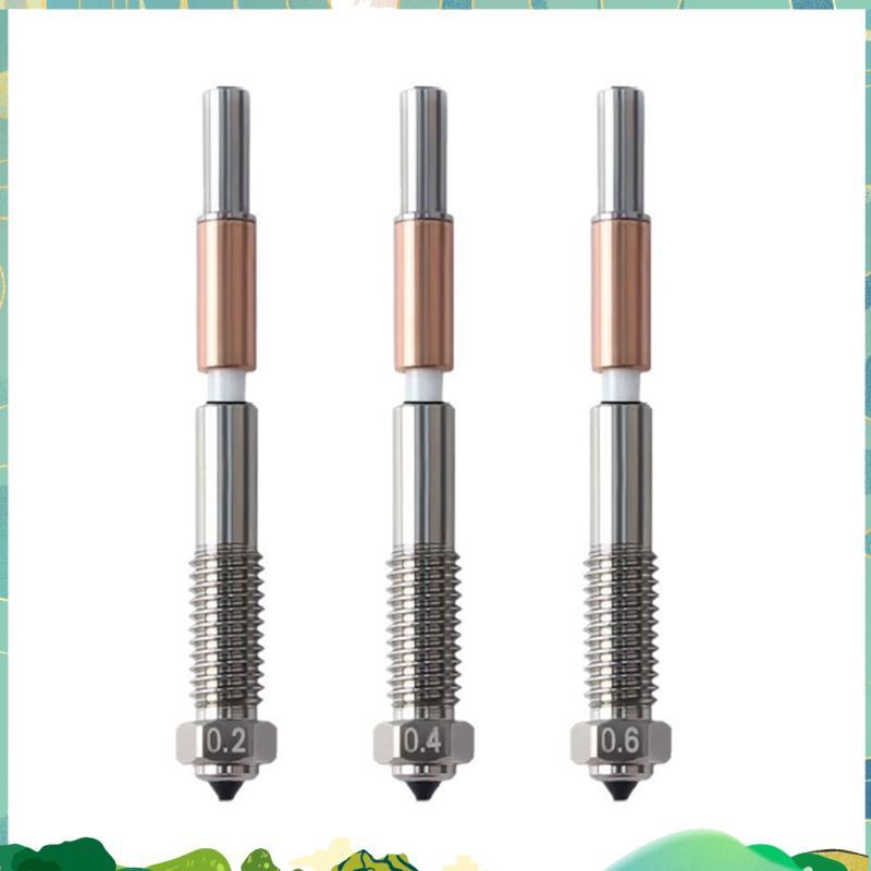 Bimetal หัวฉีด 0.2/0.4/0.6 มม.,Nozzle สําหรับ QIDI Q2 Q2c 3D เครื่องพิมพ์, สําหรับ PLA, PETG, ABS, A