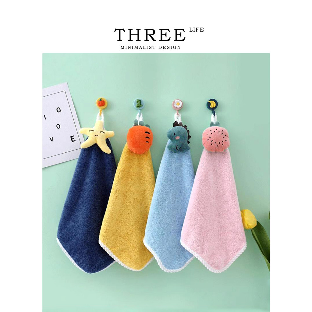 Tlife · สาขา · ผ้าเช็ดมือผ้าเช็ดตัวแขวนการ์ตูนน่ารัก Super Absorbent Quick-Drying Household | หยวนจื