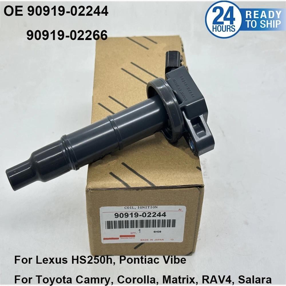 ใหม่ 90919-02244 673-1307 คอยล์จุดระเบิด 90919-02266 9091902244 สําหรับ Toyotaa Camry Vibe RAV4 Coro
