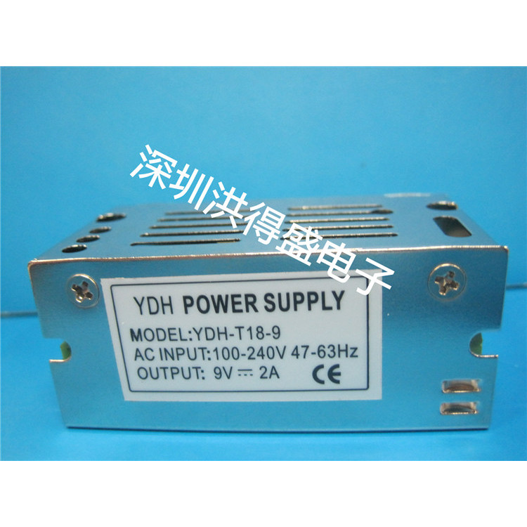 YDH POWER SUPPLY YDH-T1-8-9 9V 2A Switching POWER SUPPLY 18W เครื่องมืออุตสาหกรรมเครื่องมือ POWER SU