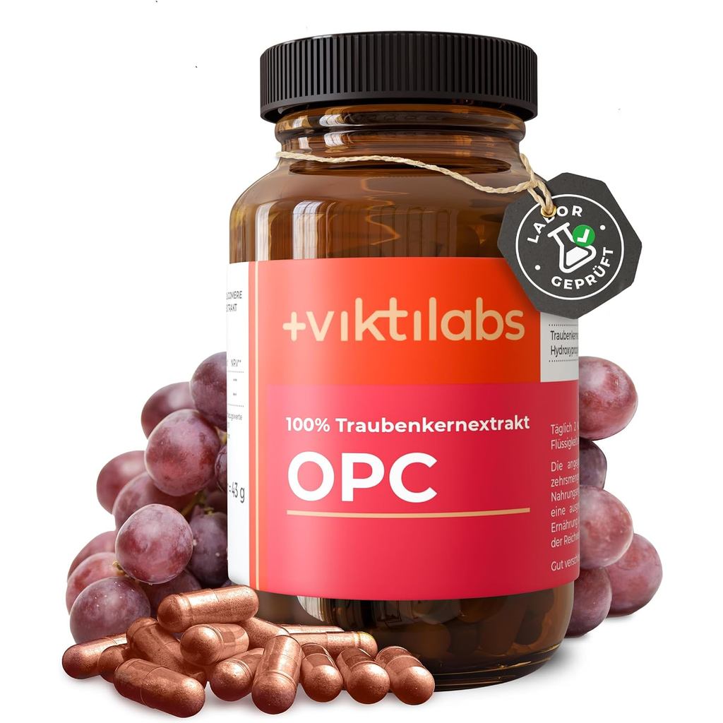 OPC Premium - 100% natürlicher Traubenkernextrakt - hockdosiertes OPC(บรรจุภัณฑ์อาจมีอารี)
