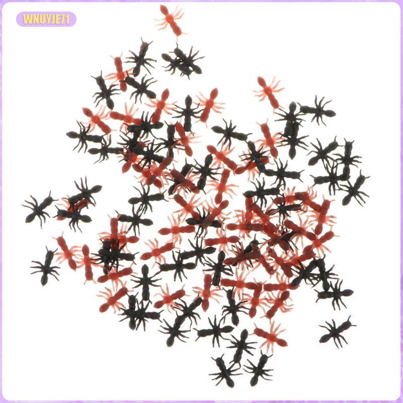 [wnuyje71] ฟิกเกอร์ Mini Ants จําลองแพ็ค 100 ชิ้น, อุปกรณ์ปาร์ตี้, ที่ใส่กระเป๋าสําหรับเด็ก