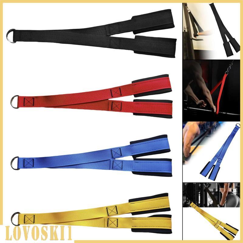 [Lovoski1] Tricep Rope อุปกรณ์ยิม Heavy Duty D แหวนดึงเชือก Crunches Strength Training ยกน้ําหนักสํา