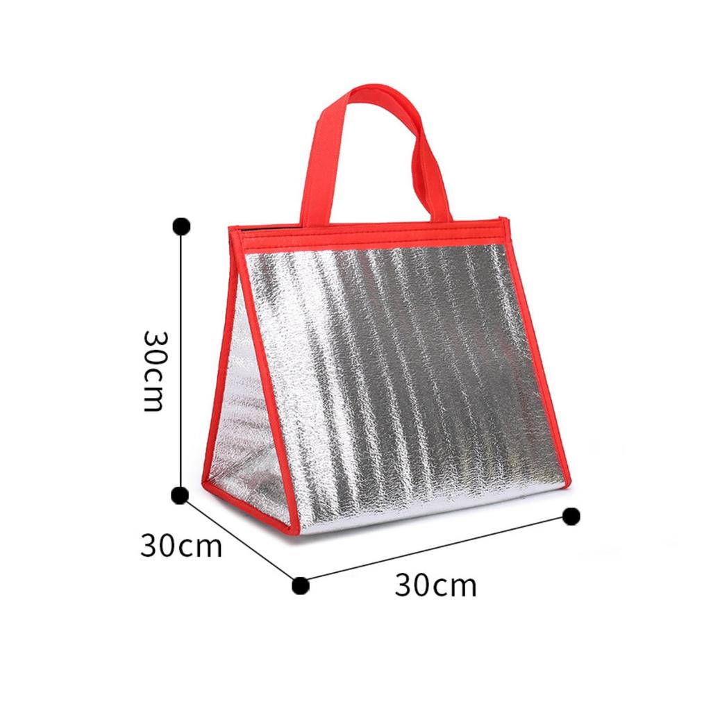 [Freneci4] Zippered Pizza Delivery Bag กระเป๋าส่งอาหารหุ้มฉนวนสําหรับงานหนักแบบพกพา