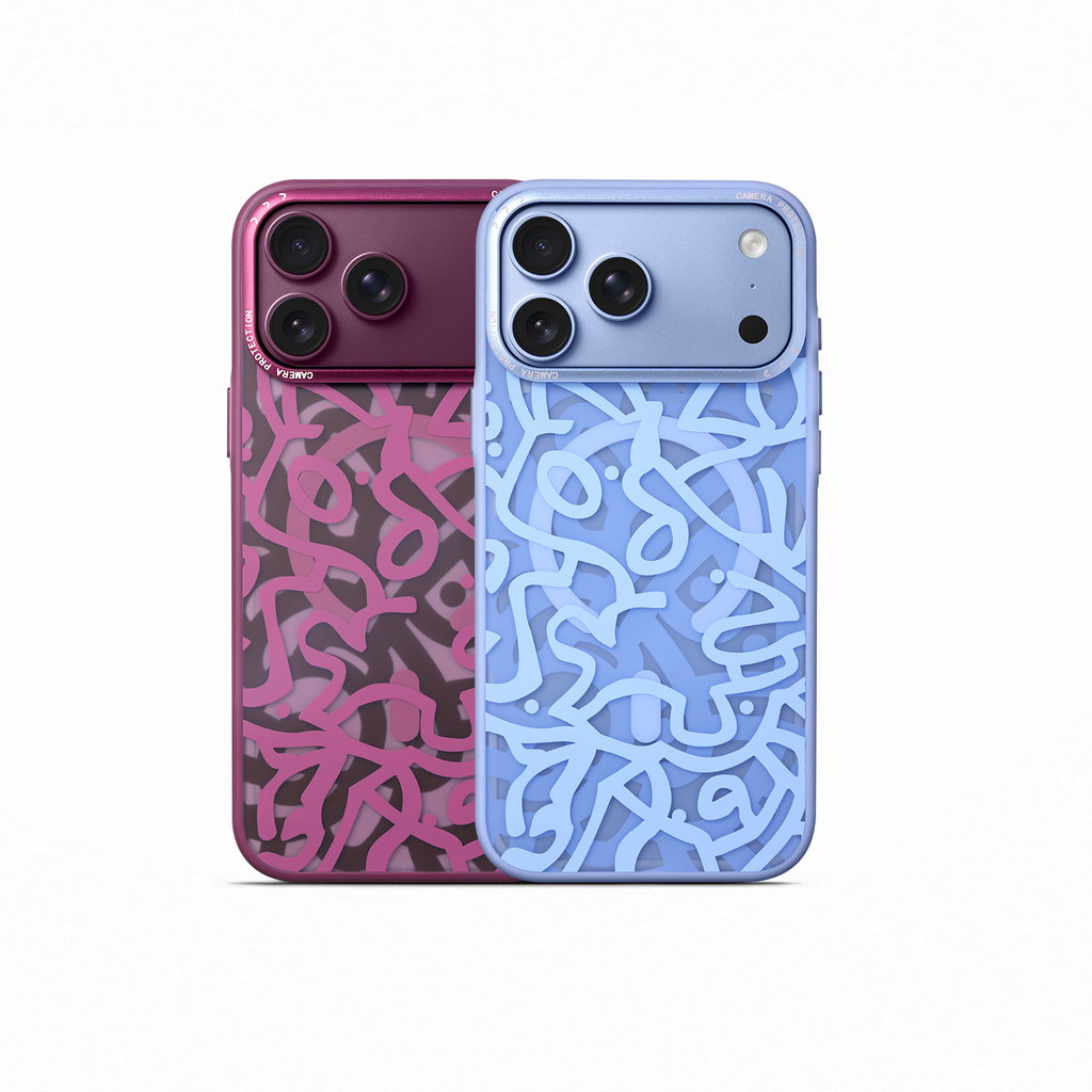 QUMI QUMI Creative Graffiti Magnetic เหมาะสําหรับ iPhone18promax เคสโทรศัพท์ Apple 18promax Apple 18