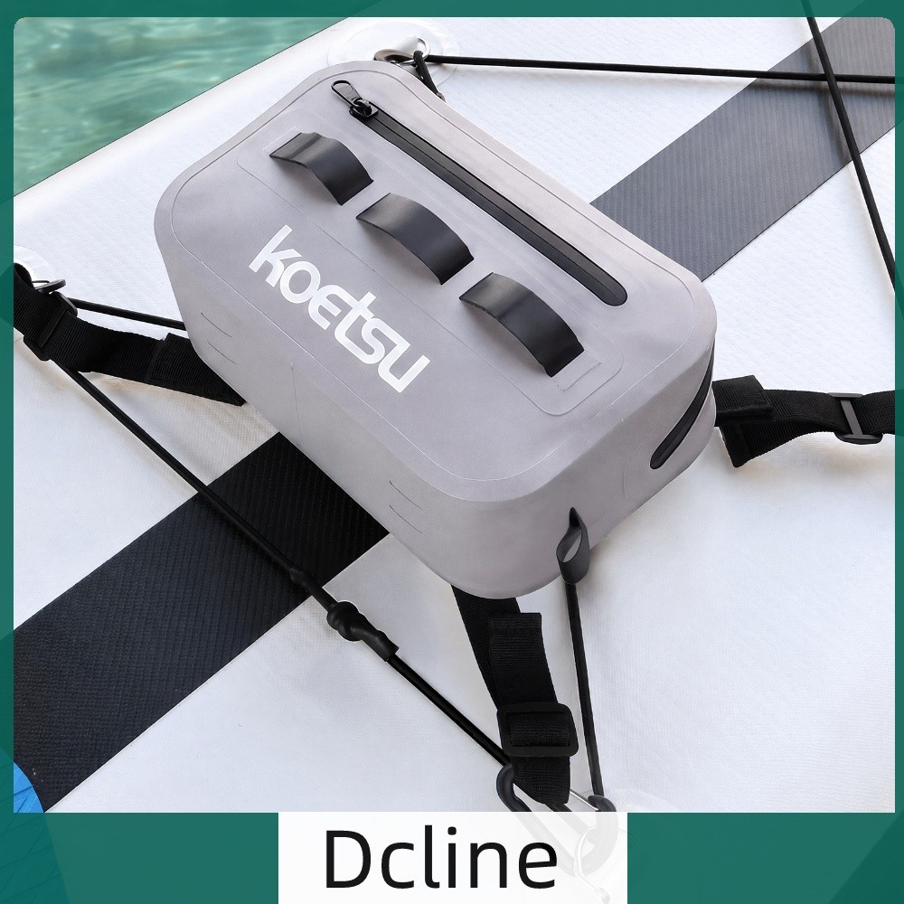 กระเป๋าคาดเอวกันน้ําสําหรับ Paddle Board 500D PVC SUP กระเป๋าเหยื่อตกปลา Airtight Zip Mesh [Dcline.t