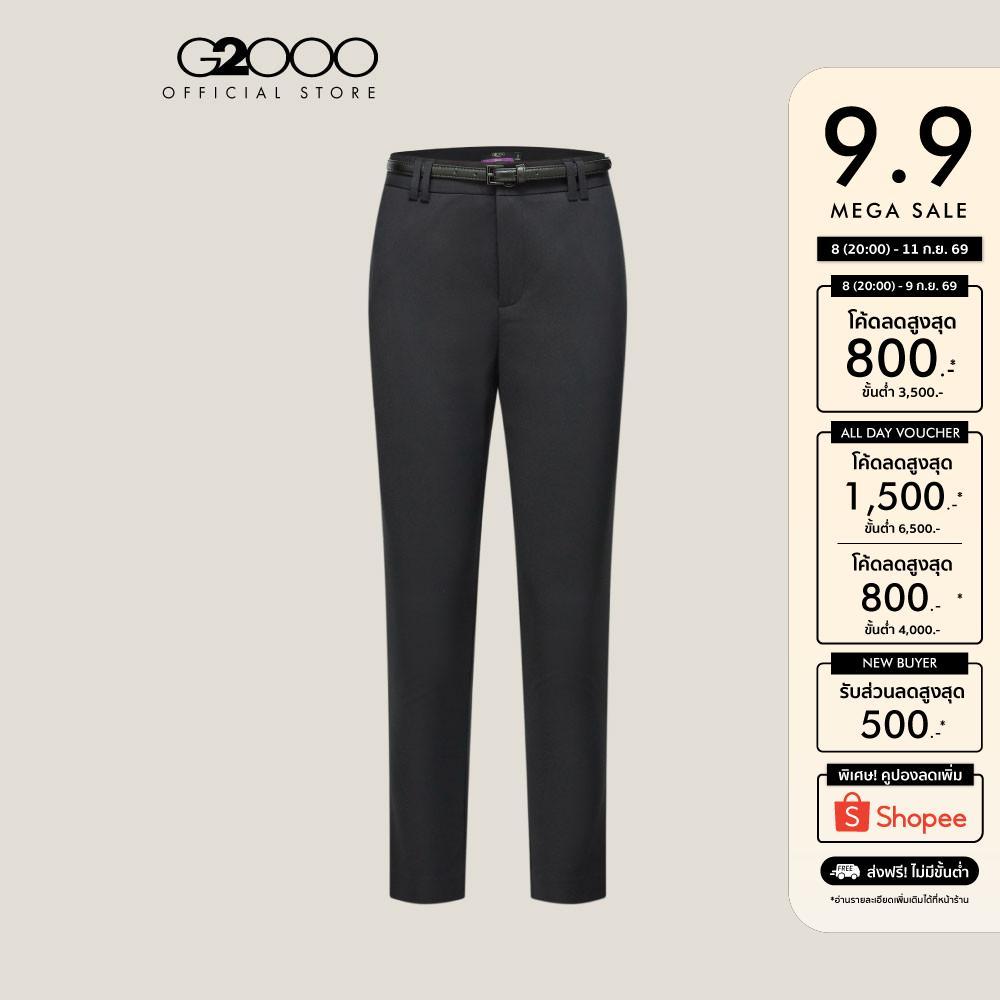 G2000 กางเกงขายาวสำหรับผู้หญิง Cropped Skinny Shape รุ่น 5126301899 BLACK