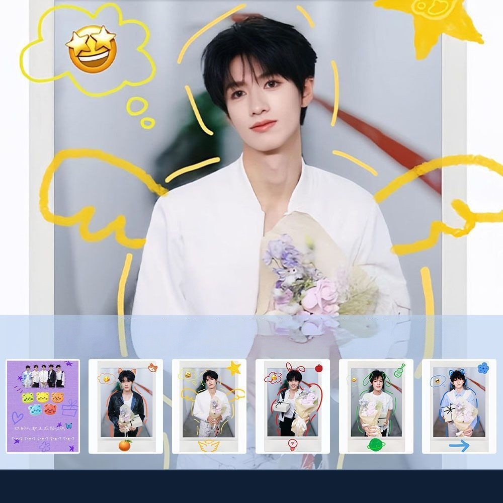 5-16pcs TF Family 3rd Mu Zhicheng Lomo การ์ดซ้าย Zuo Hang Deng Jiaxin TOP Zhu Zhixin Packfilm Yeah I