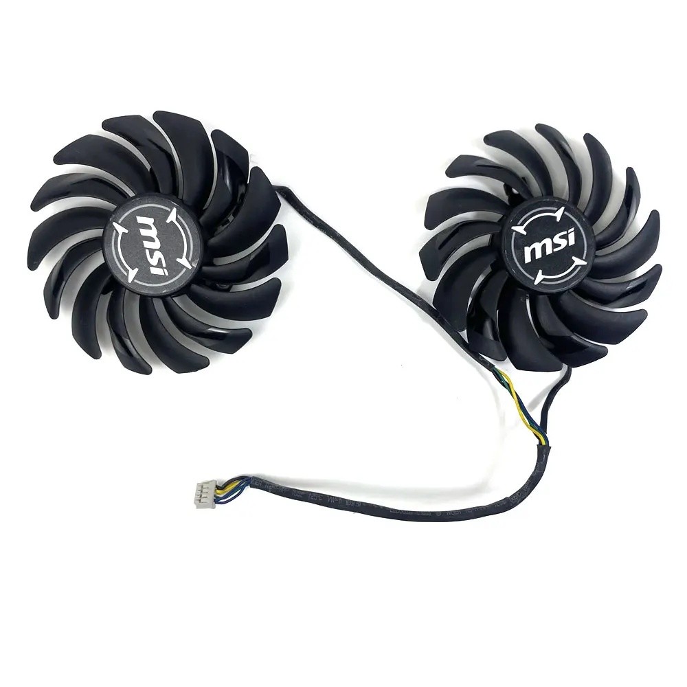 85 มม.4PIN PLD09210S12HH RX 6700 GPU Cooler พัดลมสําหรับ MSI RADEON RX 5600 5700 XT MECH OC RX5500 ก