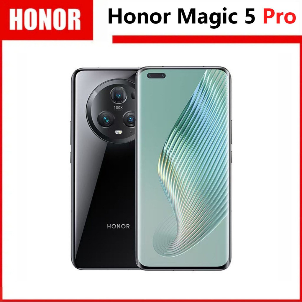 Honor Magic 5 Pro ( 5G )สมาร์ทโฟน Snapdragon 8Gen1 256GB รวมทุกอย่างโทรศัพท์มือสองสภาพดีเวอร์ชัน CN