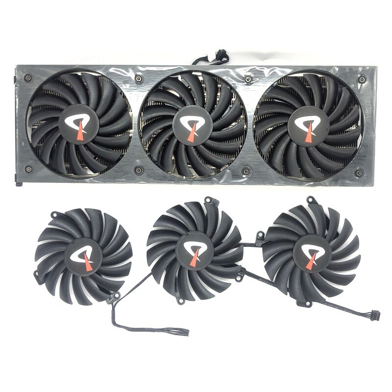AX Gaming Rebel RTX3080ti พัดลม GTX1660S 2060ti 3060Ti 3070TI พัดลมการ์ดกราฟิก