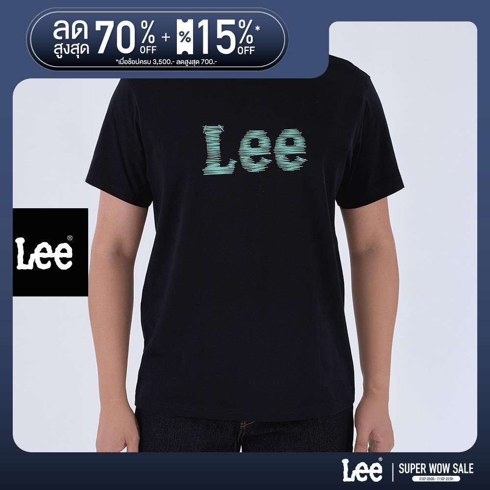 LEE เสื้อยืดแขนสั้นผู้ชาย Regular รุ่น LE S426MTSSF29 สีดำ