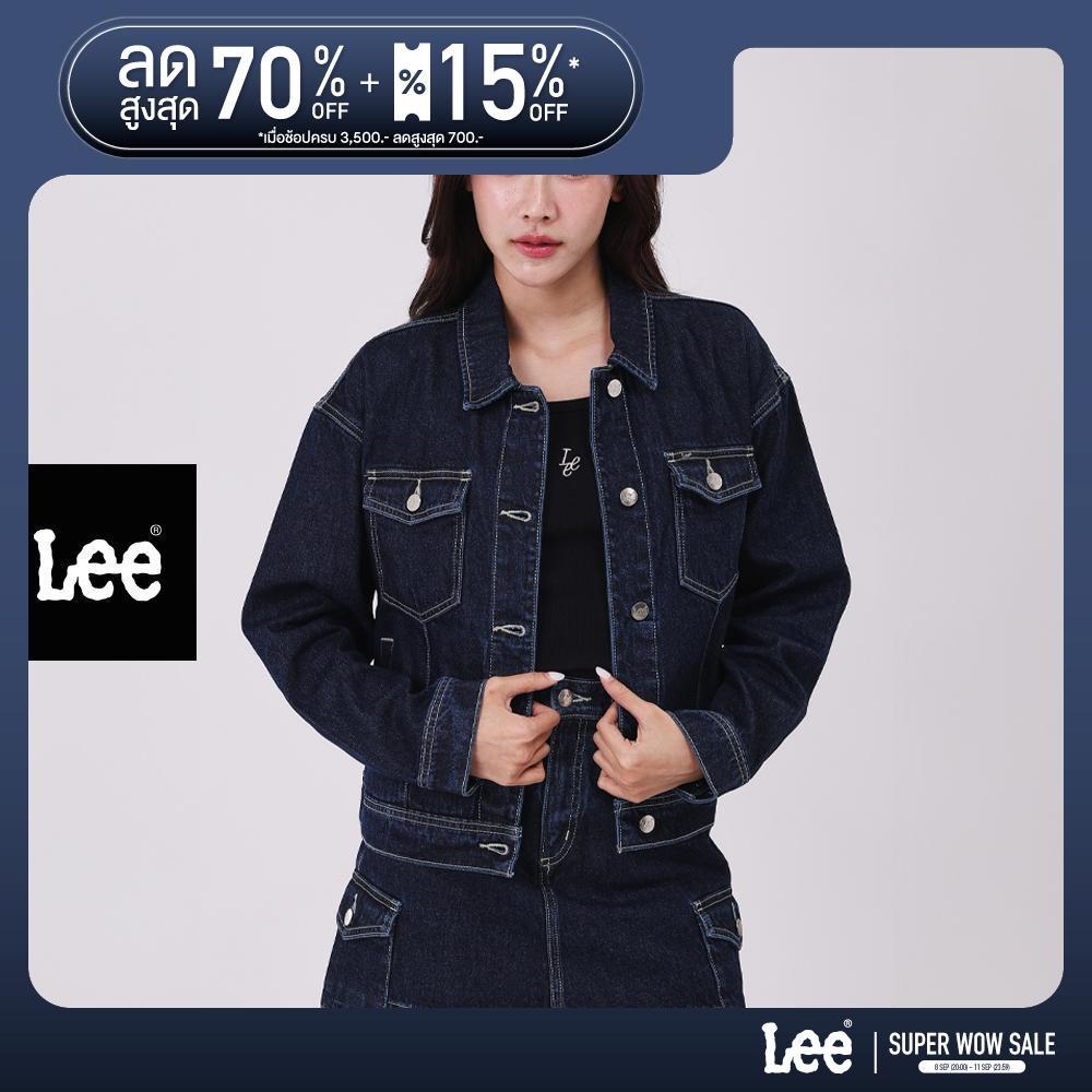 LEE เสื้อแจ็กเก็ตผู้หญิง รุ่น LE S226WJKTN17 สียีนส์เข้ม