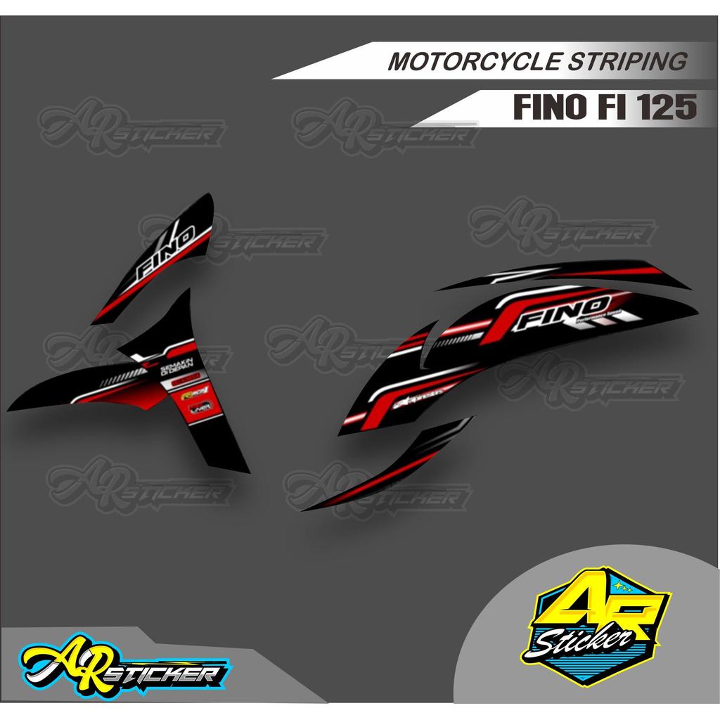 Yamaha Fino 125 Striping Sticker / Yamaha Fino 125 Racing Road Design Striping Sticker
