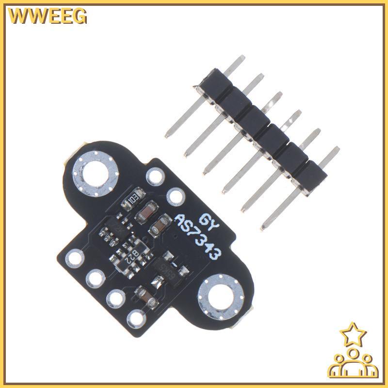 WWEEG AS7341 AS7343 โมดูลเซ็นเซอร์สเปกตรัมหลายช่องช่วงการตรวจจับกว้างความแม่นยําสูง Pin Headers สําห