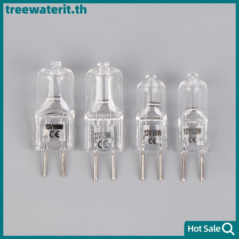 TR 1 PC G6.35 12V 20W 35W 50W 70W 100W หลอดไฟทํางานหลอดไฟ G6.35 Aroma โคมไฟ G6.35 กล้องจุลทรรศน์หลอด