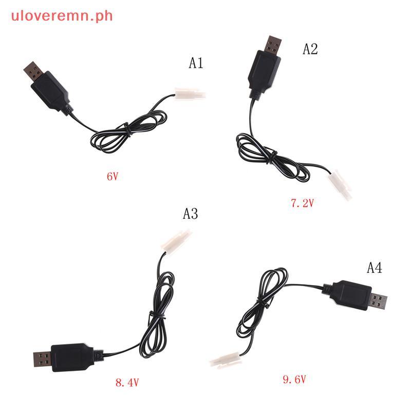 Uloveremn DC 6V 7.2V 8.4V 9.6V RC แบตเตอรี่ USB Charger Adapter สําหรับรีโมทคอนโทรลรถ PH