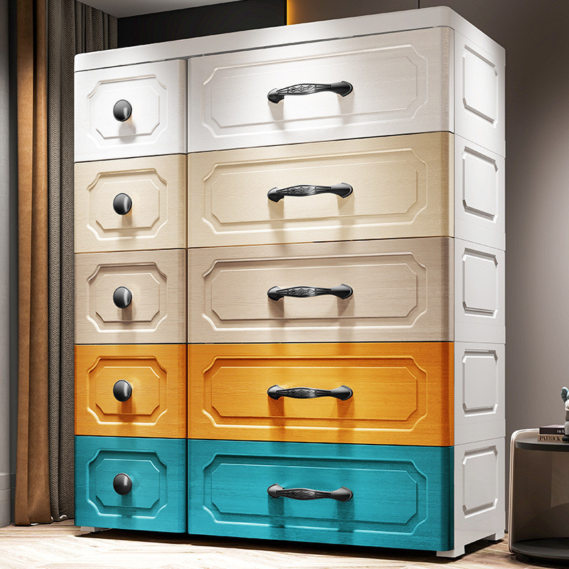 75/85 ซม.ยุโรปสไตล์ลิ้นชักตู้เก็บมัลติฟังก์ชั่ Multi-Layer Locker ความจุขนาดใหญ่ Baby Locker ตู้เสื้