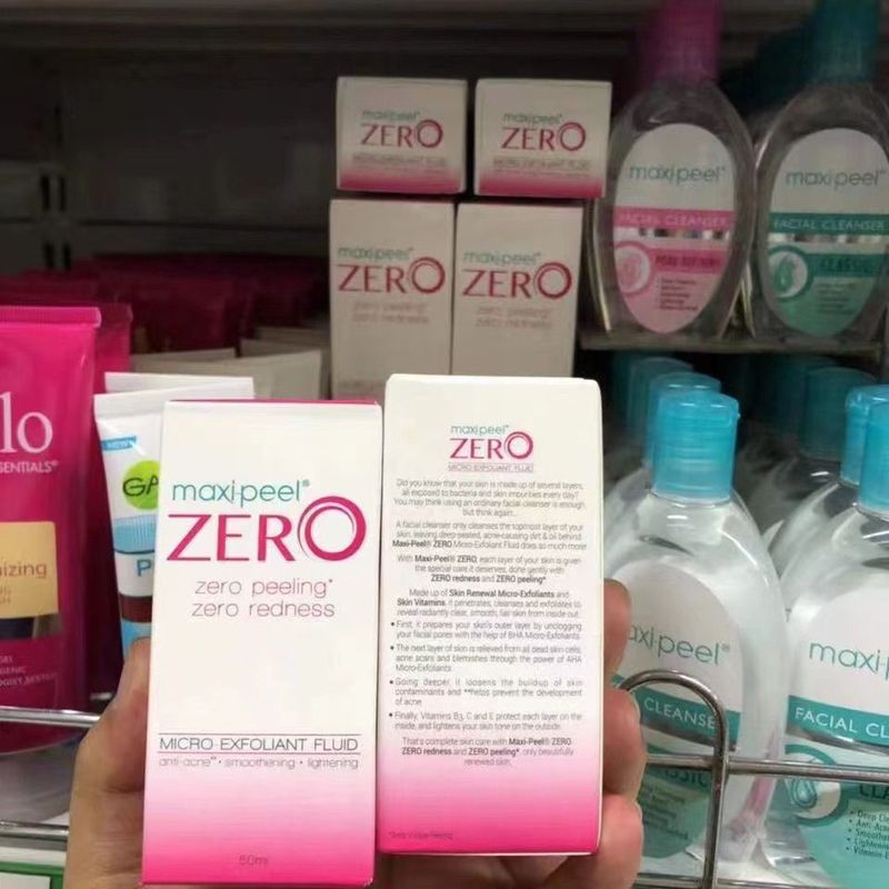 Philippines Maxi-Peel ZERO No. ZERO Essence Fruit Acid Water 50ml ขัดผิว สมูท 9-9t