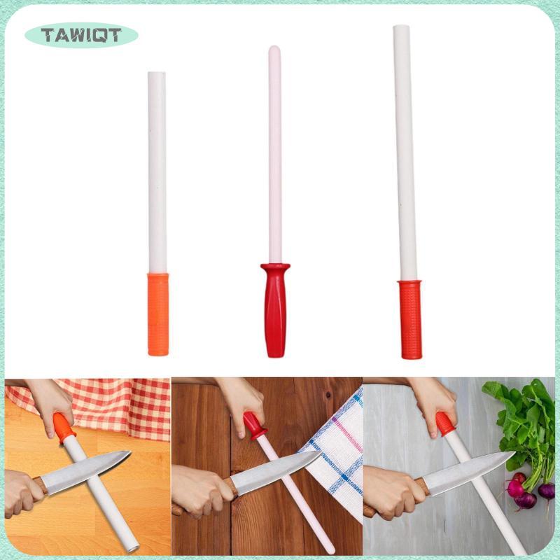 [tawiqt.th] Sharpening Rod Honing Stick Non Slip Handle Sharpener Bar Kitchen Sharpener เซรามิค Honi