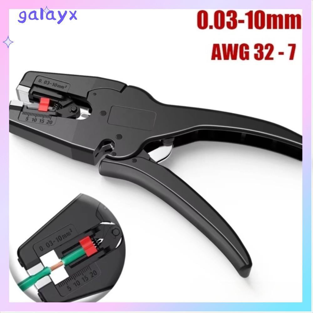 GALAYX คีมลวด, 2 in 1 Mini เครื่องปอกสายไฟอัตโนมัติ, คุณภาพสูงแบบพกพา Heavy Duty 32-7AWG คีมปอกสําหร