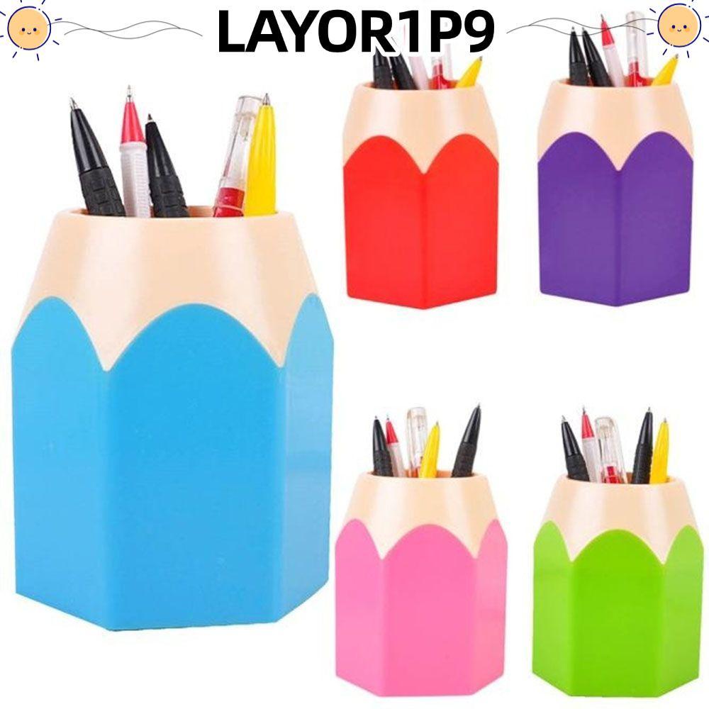 LAYOR1P9 ที่ใส่ดินสอ Home Organization Brush Container