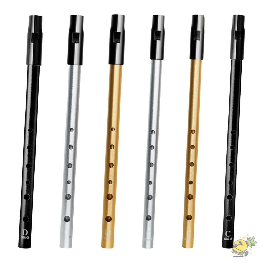 WXDX.TH นกหวีดดีบุกอลูมิเนียม, Easy-to-learn C/D Key Irish Whistle ขลุ่ย, แบบดั้งเดิม 6 หลุม Rich To