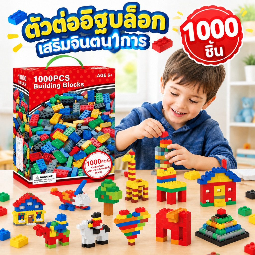 ลดกระหน่ำ! พร้อมส่ง!!เลโก้รุ่นอิสระ 1000ชิ้น ของเล่นตัวต่อบล็อคตัวต่อ ล่นตัวต่อสำหรับเด็ก