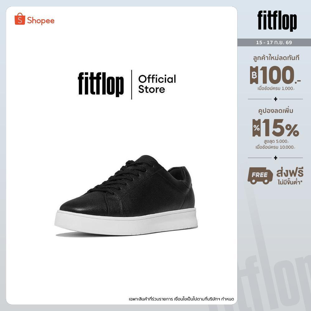 FITFLOP RALLY II TUMBLED-LEATHER รองเท้าผ้าใบผู้ชาย รุ่น E7Q-001 สี BLACK