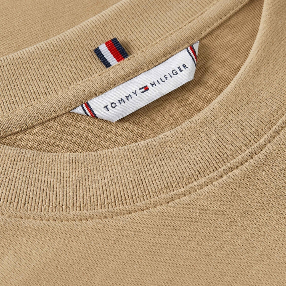 Tommy Hilfiger เสื้อยืด ผู้หญิง รุ่น WW0WW47884 AEI - สีน้ำตาล ทรง Relaxed — صورة 2