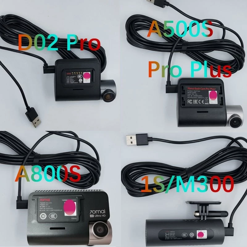 70 Mai A200 สายชาร์จสําหรับ 70Mai 4K A800S 70Mai A500S 70Mai 1S D06 D07 D10 M300 70Mai สาย Micro USB สําหรับรถยนต์ DVR thumbnail 3
