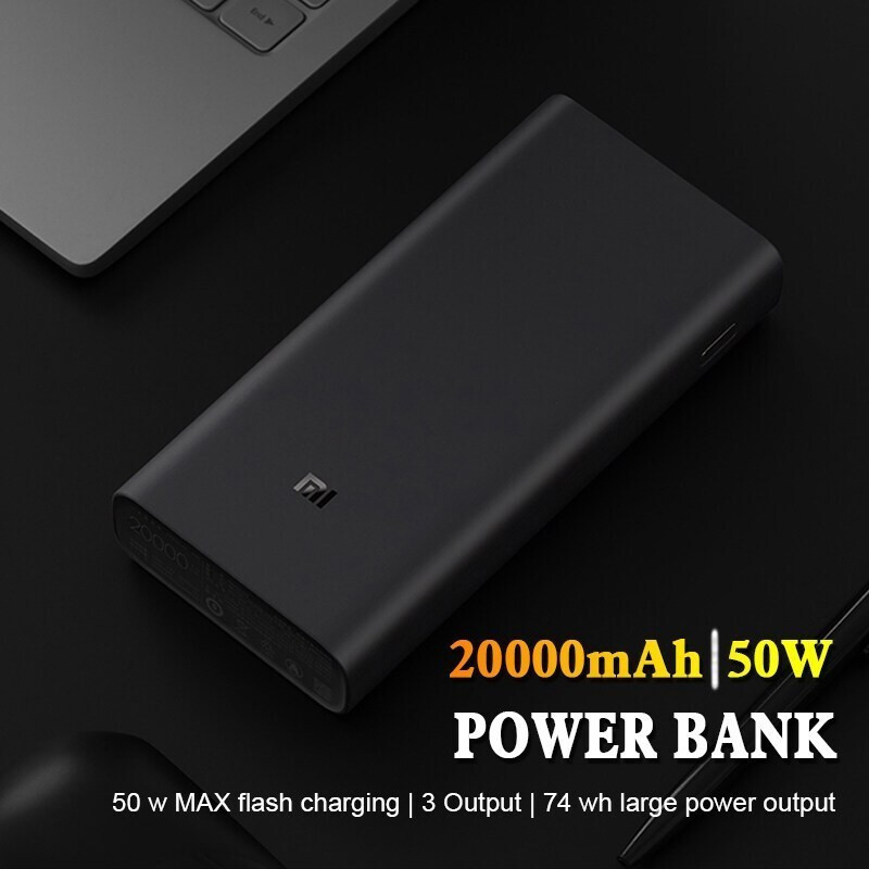 SG สต็อก Xiao 50W Powerbank PB200SZM 20000mAh แบบพกพา USB Type C & USB A 3 เอาต์พุต Fast ChargeHT99 