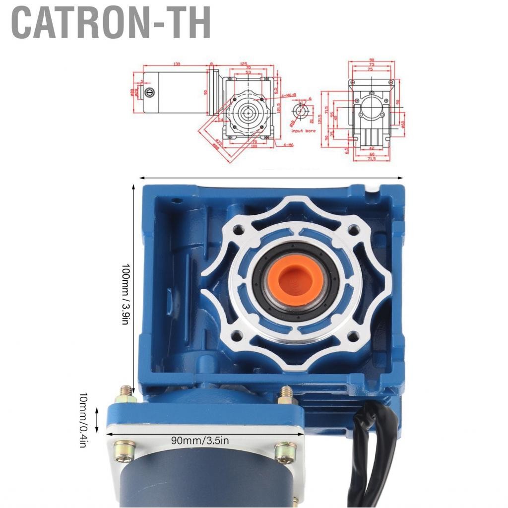 Catron-th Catron-th Gear Motor Stainless สตีล 90W 2200 R/MIN XD5D90-24A121SRV-RV40 อัตราส่วนการลดลง 