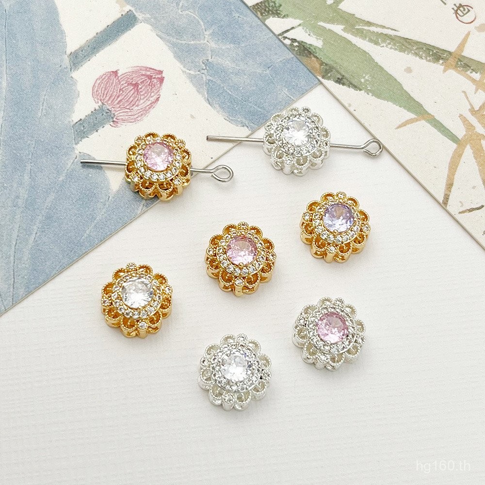 สร้อยคอมินิมอล-retro จากซิริกอน พร้อมอัญมณีลูกปัดทองแดงสำหรับงานDIY E18DIY R0NW