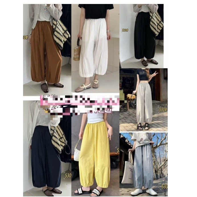 กางเกงขายาว ขนาดเอว 64 cm, สะโพก 108 cm, ความยาว 91 cm