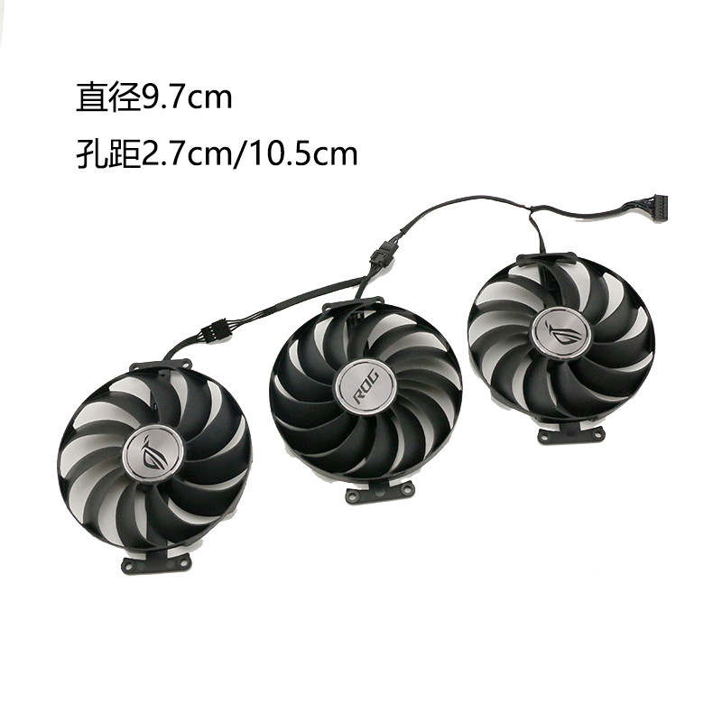 Asus ROG STRIX 3060Ti 3070 3080 3090 6700xt 6800 Raptor พัดลมการ์ดกราฟิก