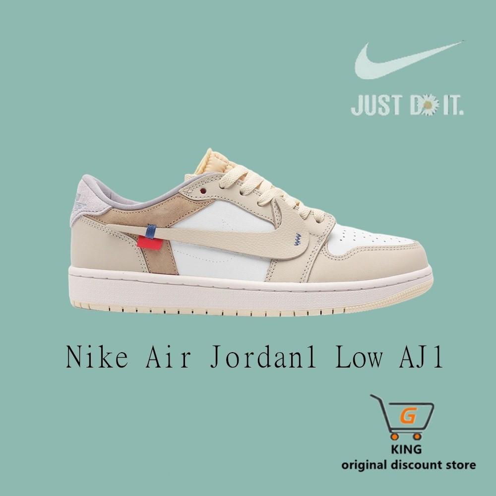 รองเท้า Air Jordan 1 Low สไตล์คลาสสิกเรโทร สำหรับใส่ลำลองหรือเล่นบาสเก็ตบอล รหัส 003 83QF