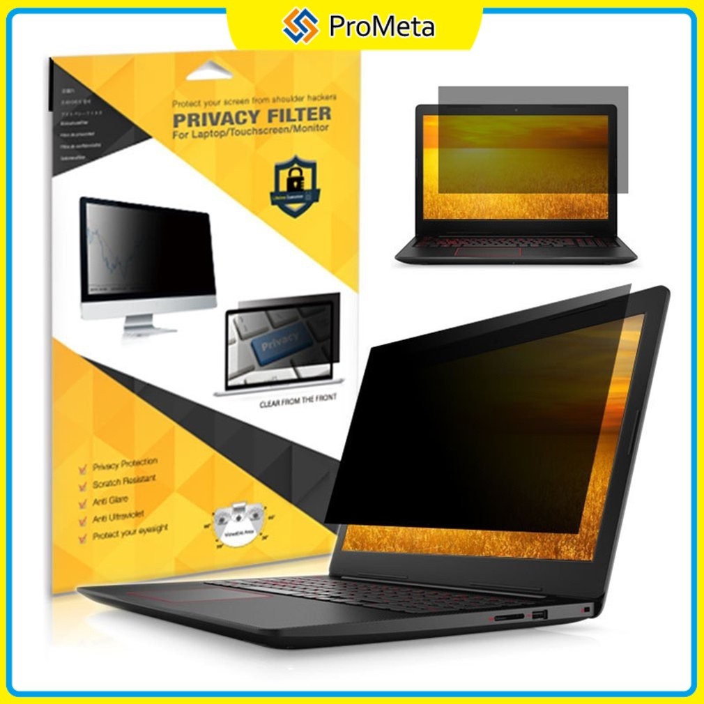 แล็ปท็อปป้องกันหน้าจอความเป็นส่วนตัวกรอง Privacy Filter 16: 9 ฟิล์มป้องกันสายลับ 13.3 14 14.5 15.6 21.5 24" HP Dell ASUS