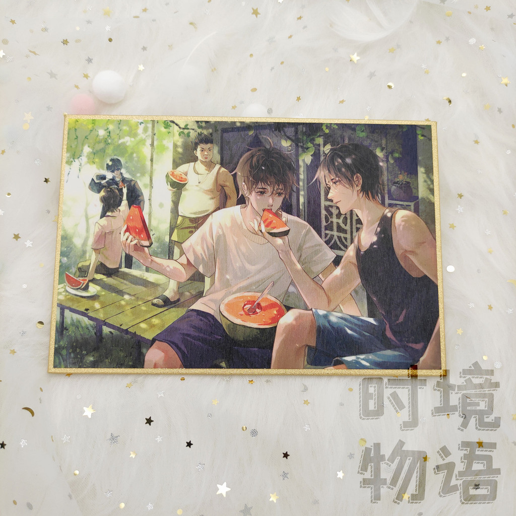 เรื่องราวเวลา|Midsummer ขวด Evil ดอกไม้สีดําไขมันกระดาษสีโปสการ์ดป้ายบาร์ Chi Zhang Qiling Tomb Thie