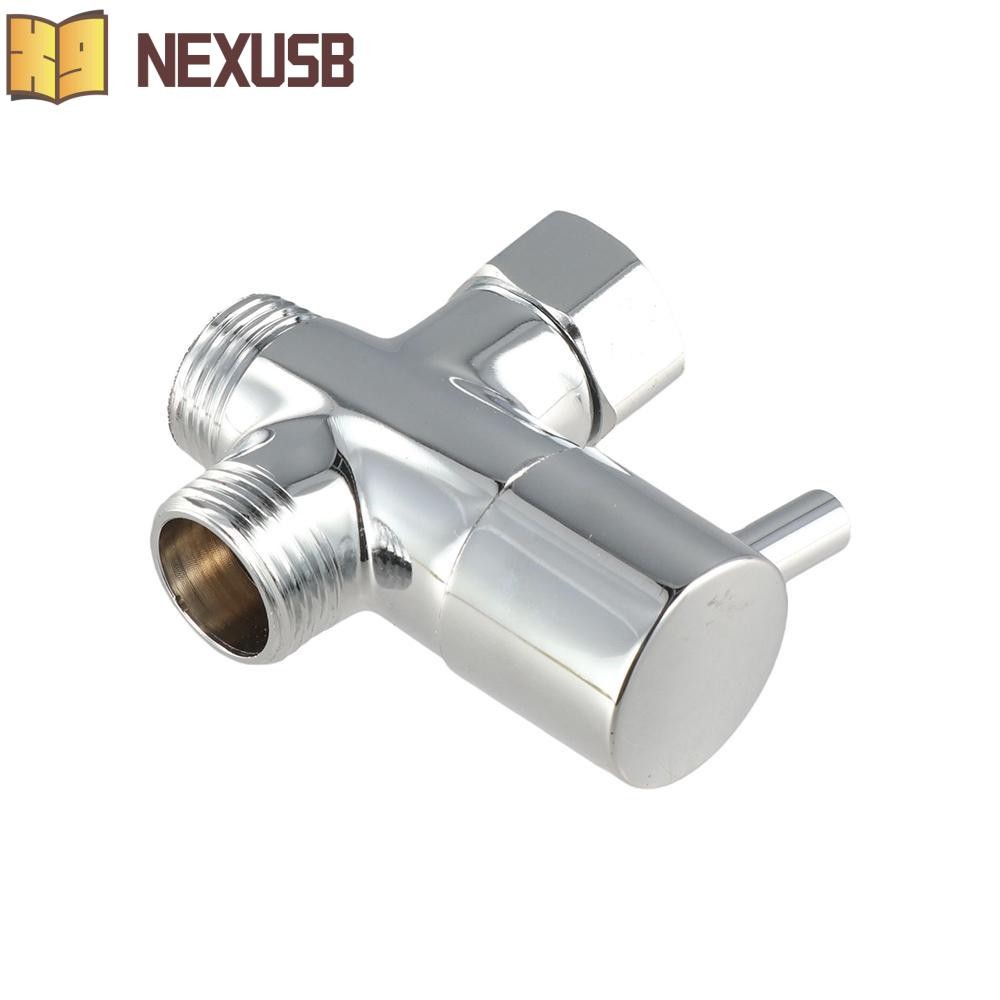 NEXUSBEAM 3 Way Switch Faucet Valve, Three Function T-adapter 3 Way Shower Head Diverter Valve, อุปก