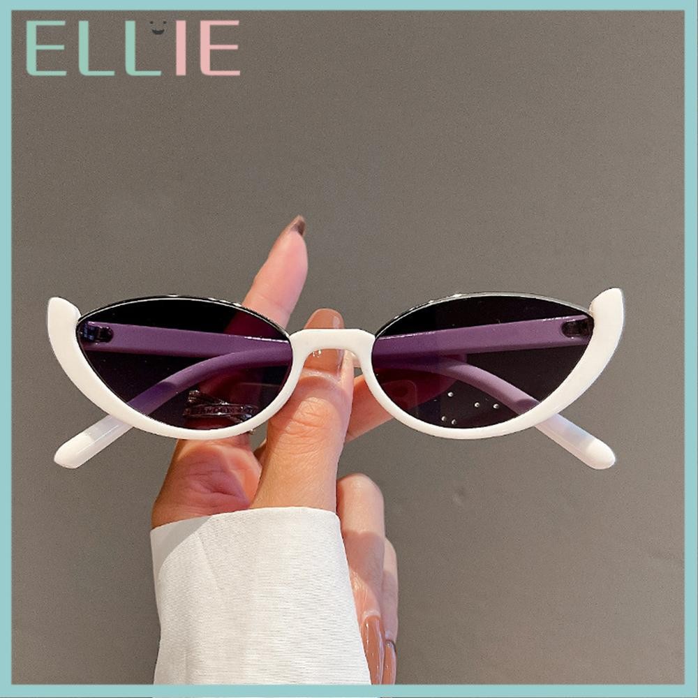 ELLIE Cat Eye แว่นกันแดดแว่นตาวินเทจผู้หญิงผู้ชายครึ่งกรอบ