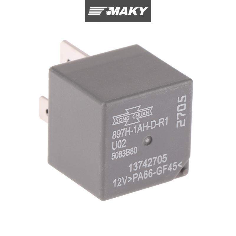 [MAKY] 1 ชิ้น 4 ขา 12 โวลต์สําหรับ Matsukawa 2705 รีเลย์ยานยนต์ 897H-1AH-D-R1 U02 สําหรับรีเลย์ Buic
